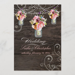 Invitación JARRAS DE MASÓN PixDezines/PANELES DE MADERA RÚSTI