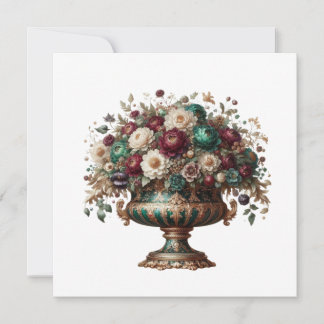 Invitación Jarrón Floral Victoriano de Baviera