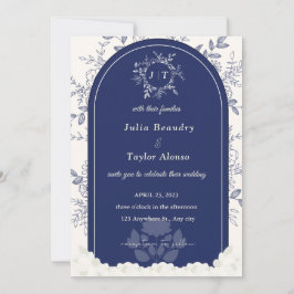 Invitación Jasminum Sambac Elegant Boda Floral