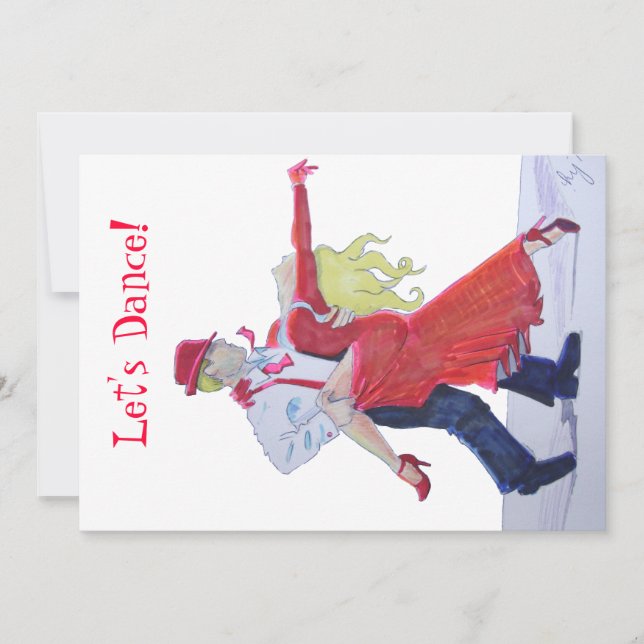 Invitación Jason Donovan Kristina Rihanoff Foxtrot Personaliz (Anverso)