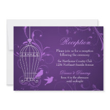 Jaula de pájaros y espirales Aubergine Recepción