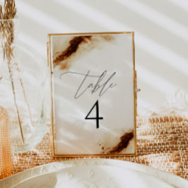 Invitación JAYLA | Boho Terracotta Burnt Orange Table Number
