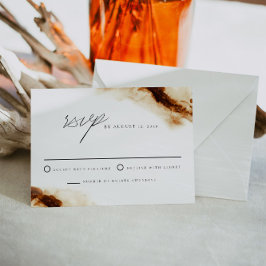 Invitación JAYLA Boho Terracotta Naranja quemada Boda RSVP