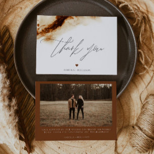 Invitación JAYLA Boho Terracotta Quemada Naranja Gracias