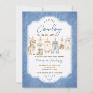 Invitación Jean Encantador Vaquero Bebé Ropa de Bebé en Línea