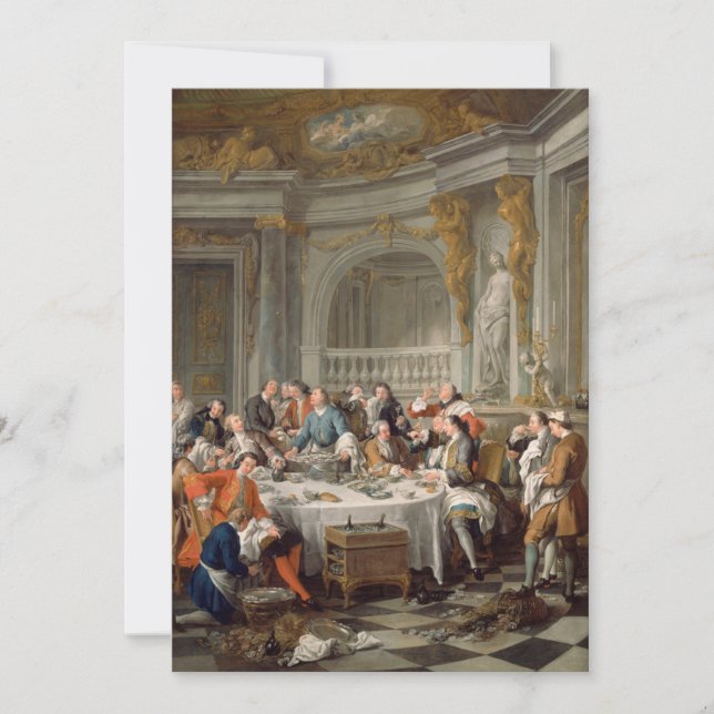 Invitación Jean François de Troy - El almuerzo de ostras (Anverso)