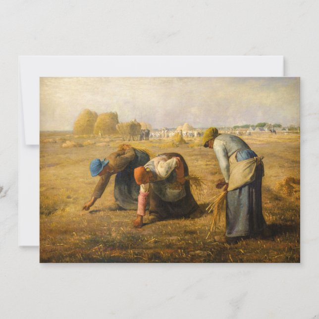 Invitación Jean-Francois Millet - The Gleaners (Anverso)