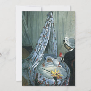 Invitación Jean Monet en cuna de Claude Monet, Baby Shower