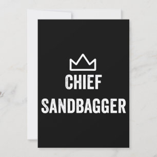 Invitación Jefe Sandbagger Golf Meme Bjj Chess Sandbag