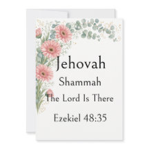 Jehová Shammah, Margarita de Gerbera, Nombre de Di