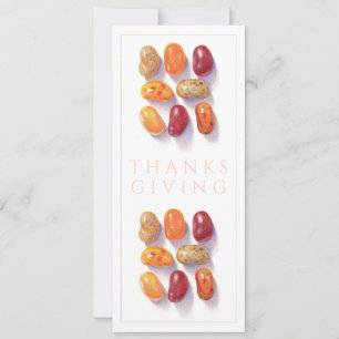 Invitación JELLY BEANS DE OTOÑO Día de Acción de Gracias 4x9.