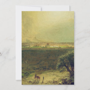 Invitación Jerusalén desde el Monte de los Olivos