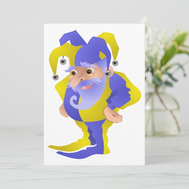 Invitación Jester Púrpura Y Verde (Subido por el creador)
