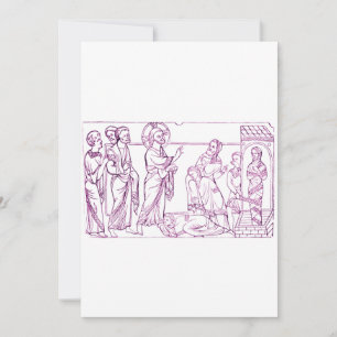 Invitación Jesucristo resucita a Lázaro