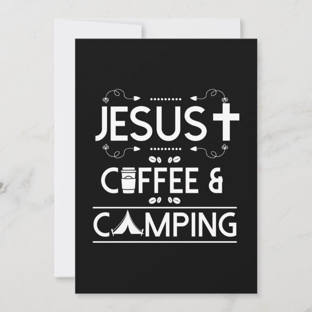 Invitación Jesús Café y Campamento (Anverso)