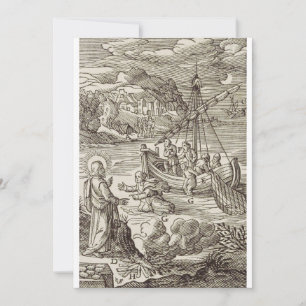 Invitación Jesús caminando sobre el agua