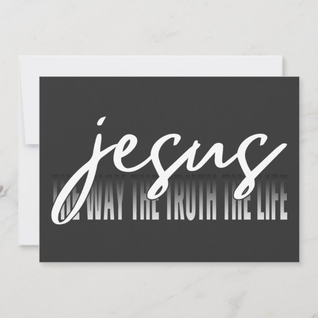Invitación Jesús El Camino La Verdad La Vida (Anverso)