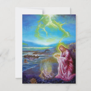 Invitación JESÚS EN LA ORILLA DEL MAR ,San Juan 21