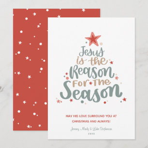 Invitación Jesús es la razón de la carta de los Navidades de 