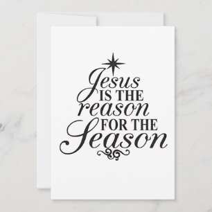Invitación Jesús Es La Razón De La Temporada De Navidad 