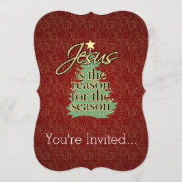 Invitación Jesús es la razón por la que los Navidades cristia