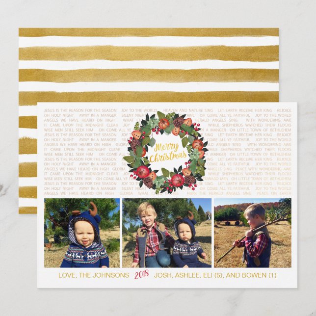 Invitación Jesús es la razón por la que los Navidades cristia (Anverso / Reverso)