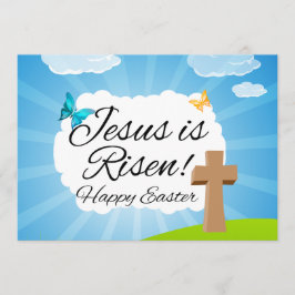 Invitación Jesús es Risen, Pascua Cristiana