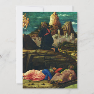 Invitación Jesús ora en el Huerto de Getsemaní