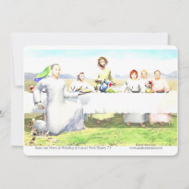 Invitación Jesús y María en las Bodas de Caná