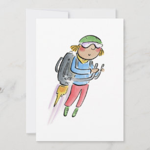 Invitación Jet Pack