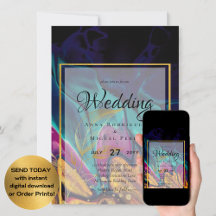 Jewel Tones BODA INK Plum Purple Marina Verde azul