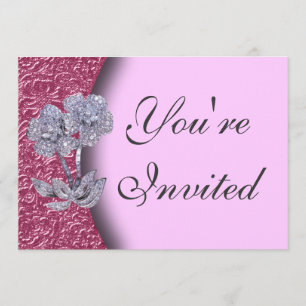 Invitación Jeweled del fiesta de las flores del