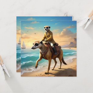 Invitación Jinete Suricata En Un Caballo Suricata,