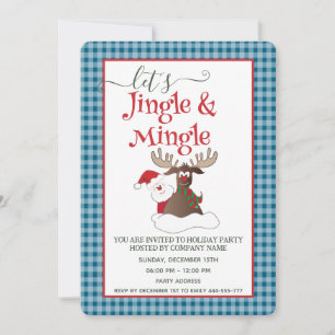 Invitación Jingle Mingle divertido fiesta de fiesta de feriad