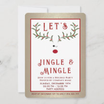 Jingle y Mingle Funny Holly Reindes