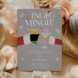 Invitación Jingle Y Mingle Invitan A Fiesta De Cócteles De Va