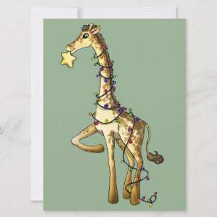 Invitación Jirafa Brillante