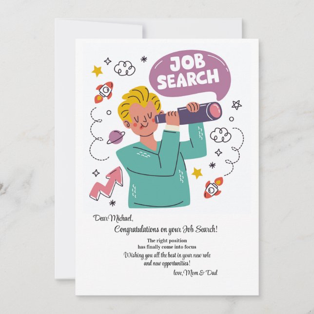 Invitación Job Search  (Anverso)