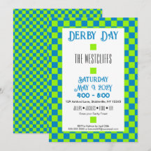 Jockey Seda Bloques Verde y Azul Derby