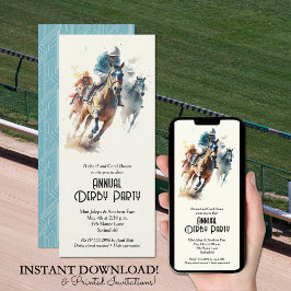 Invitación Jockeys y Racehorse Derby Fiesta