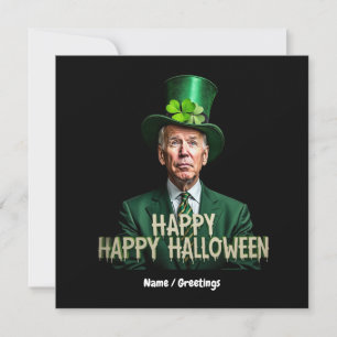 Invitación Joe Biden divertido confundido en el día de San Pa