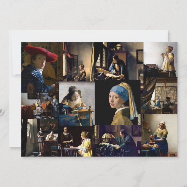 Invitación Johannes Vermeer - Masterpieces Patchwork (Anverso)