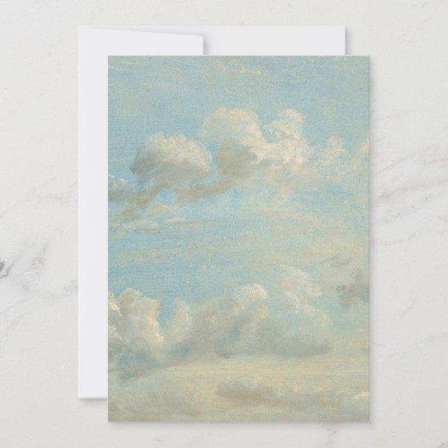 Invitación John Constable - Estudio en la nube (Anverso)