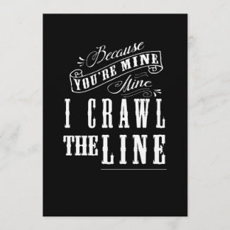 Invitación Johnny Cash Baby Shower Invitation