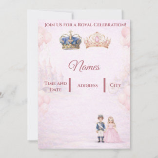 Invitación Join us for a Royal Celebration Birthday Invites