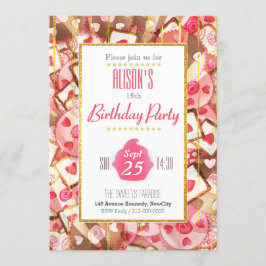 Invitación Jolie carte d'invitation de Fête Anniversaire
