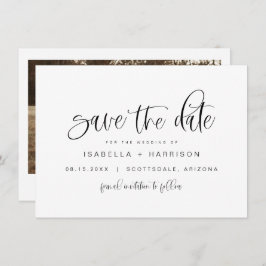 Invitación JOLIE Modern Minimalista foto de Boho Save the Dat
