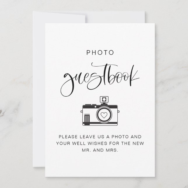 Invitación JOLIE Rótulo de fotografía de bohemia moderna (Anverso)