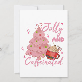 Invitación Jolly and Caffeinated Christmas Tree Coffee Design
