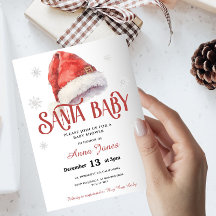 Jolly Santa Hat Baby Shower